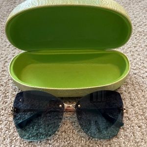 Blue Tory Burch Sunglasses